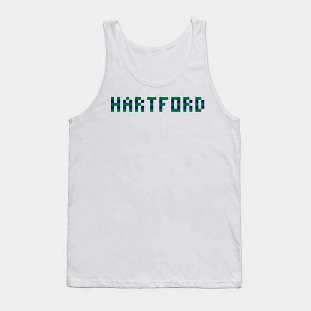 Pixel Hockey City Hartford 1992 Retro Tank Top by gkillerb